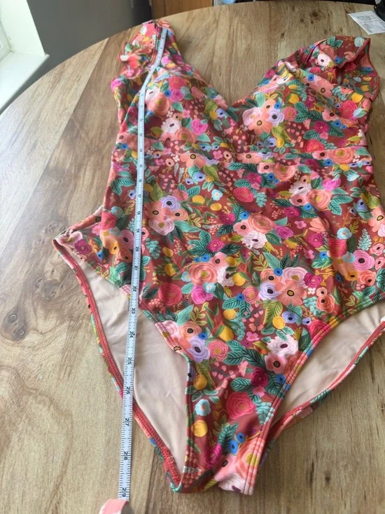 Summer Salt Ruffle Back Flip Floral One Piece Bathing Suit - Picture 5 of 6